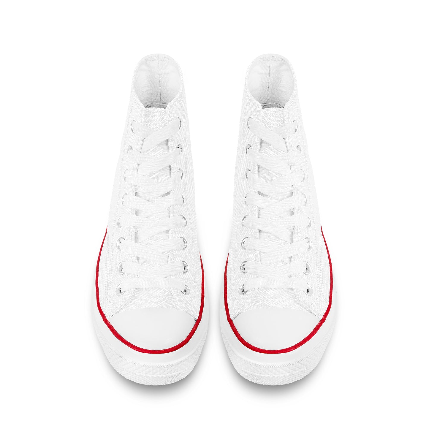 High Top Canvas Shoes - White