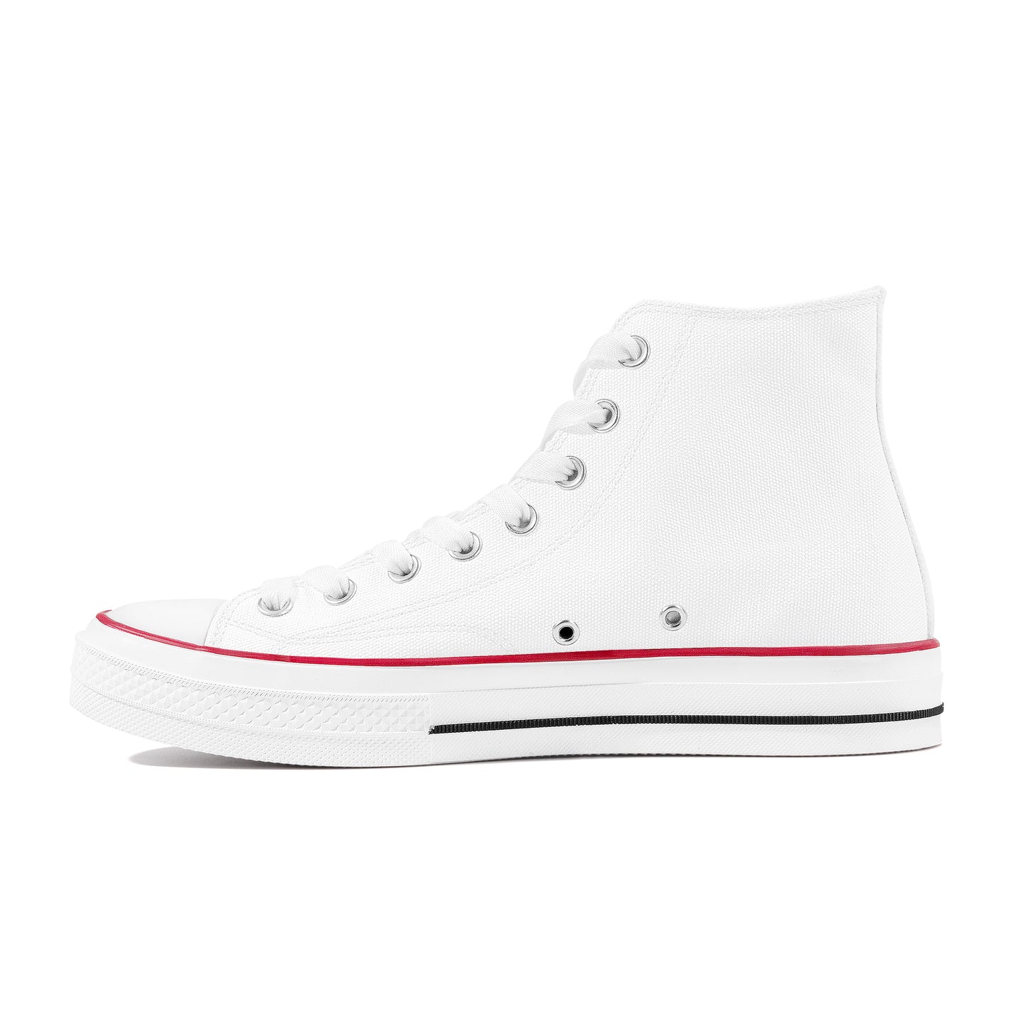 High Top Canvas Shoes - White