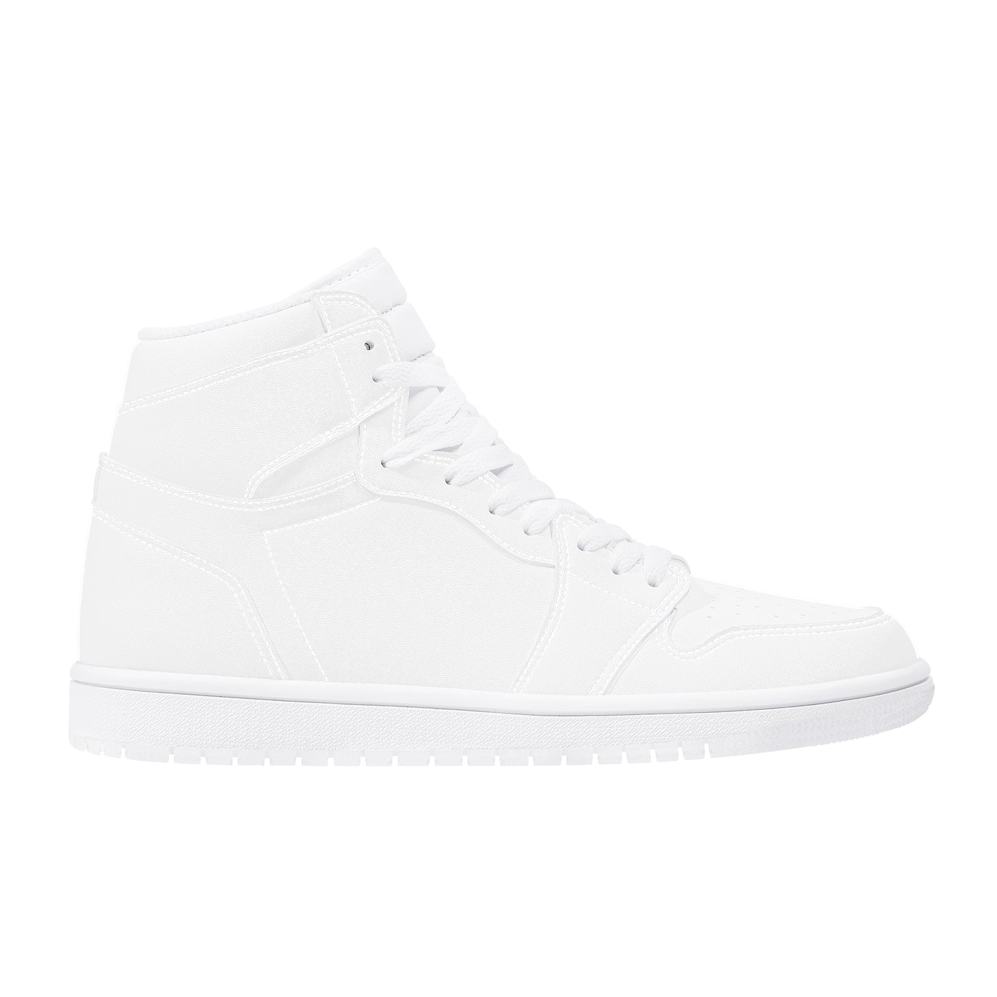 High Top Synthetic Leather Sneaker