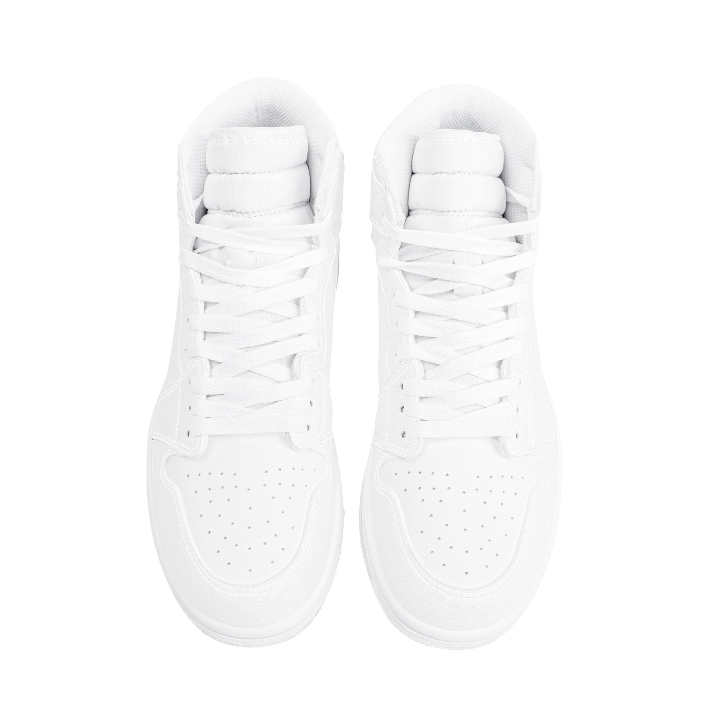 High Top Synthetic Leather Sneaker