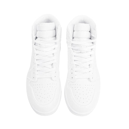 High Top Synthetic Leather Sneaker