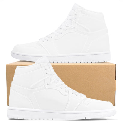 High Top Synthetic Leather Sneaker