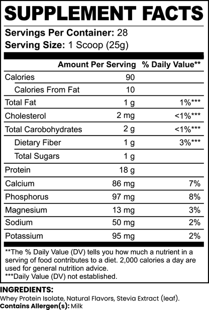 Private Label Dropship - Pure3 100% Whey Protein Isolate (Chocolate)