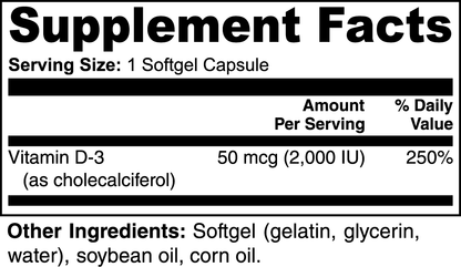 Private Label Dropship - Vitamin D3 2,000 IU