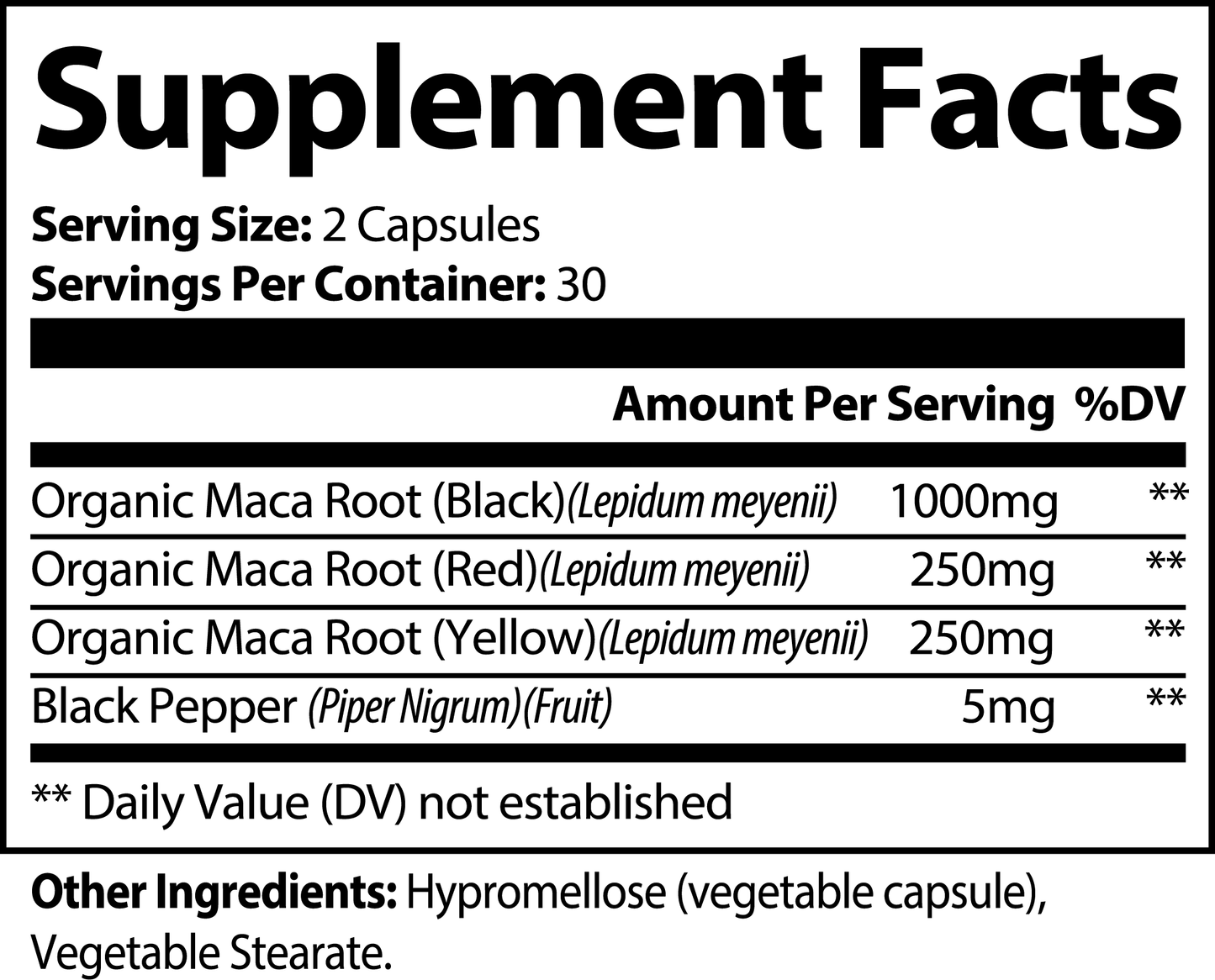 Private Label Dropship - Maca Plus