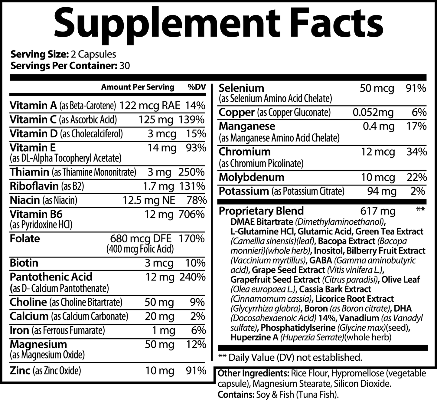 Private Label Dropship - Brain & Focus Formula