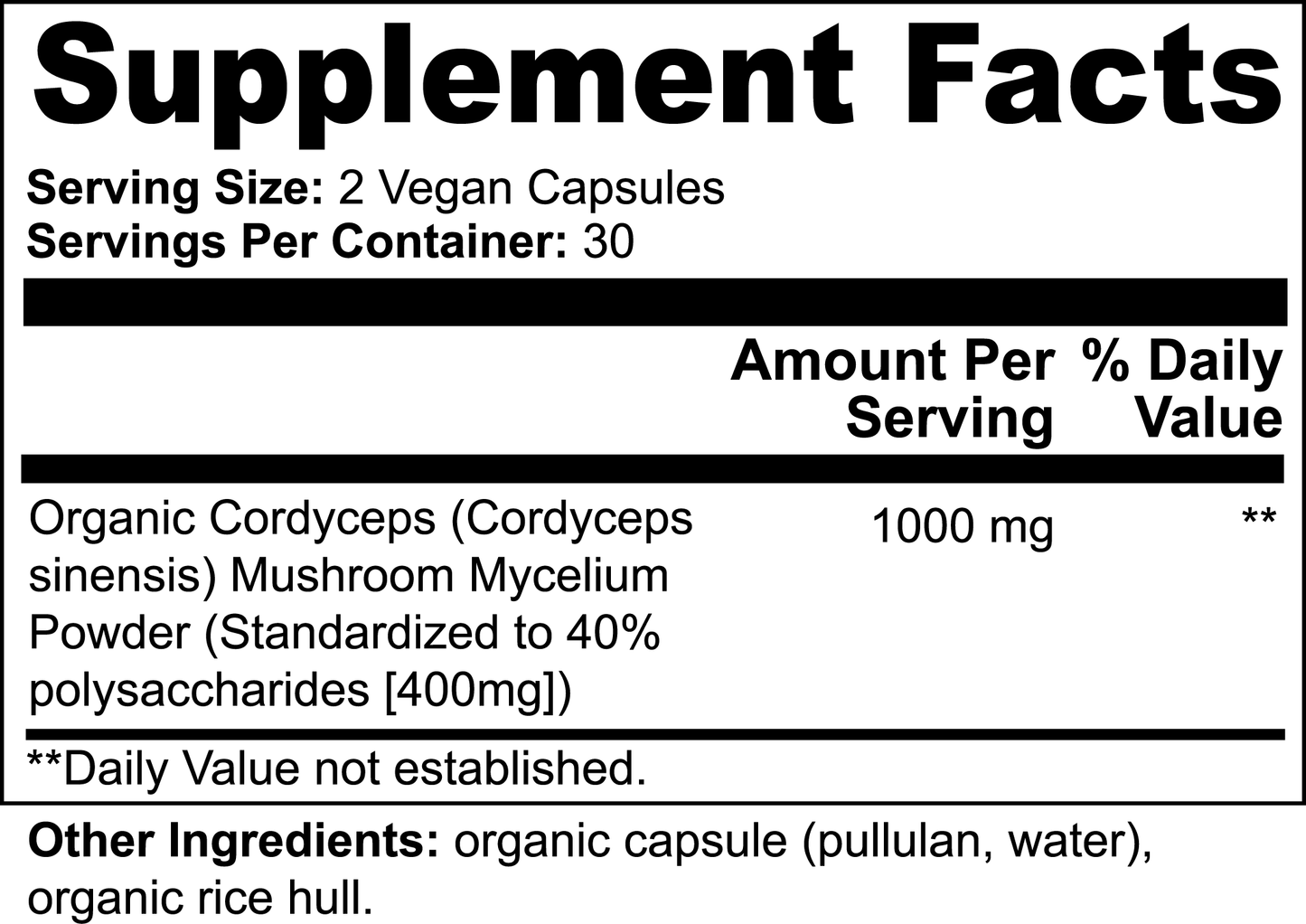 Private Label Dropship - Cordyceps Mushroom