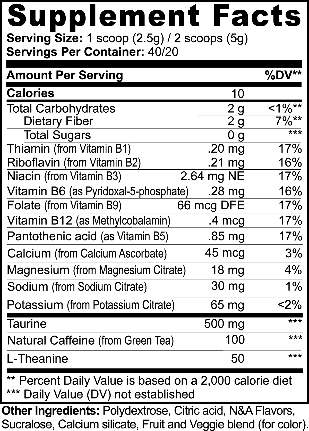 Private Label Dropship - Energy Powder (Fruit Punch)