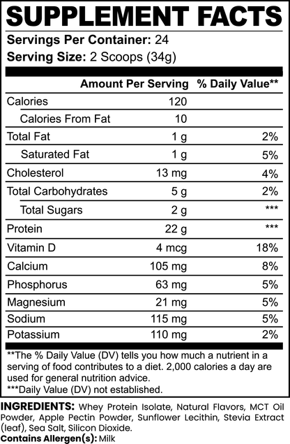 Private Label Dropship - Advanced 100% Whey Protein Isolate (Vanilla)