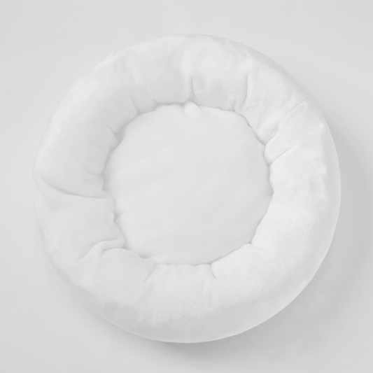 Flannel Round Pet Bed (15X15in)