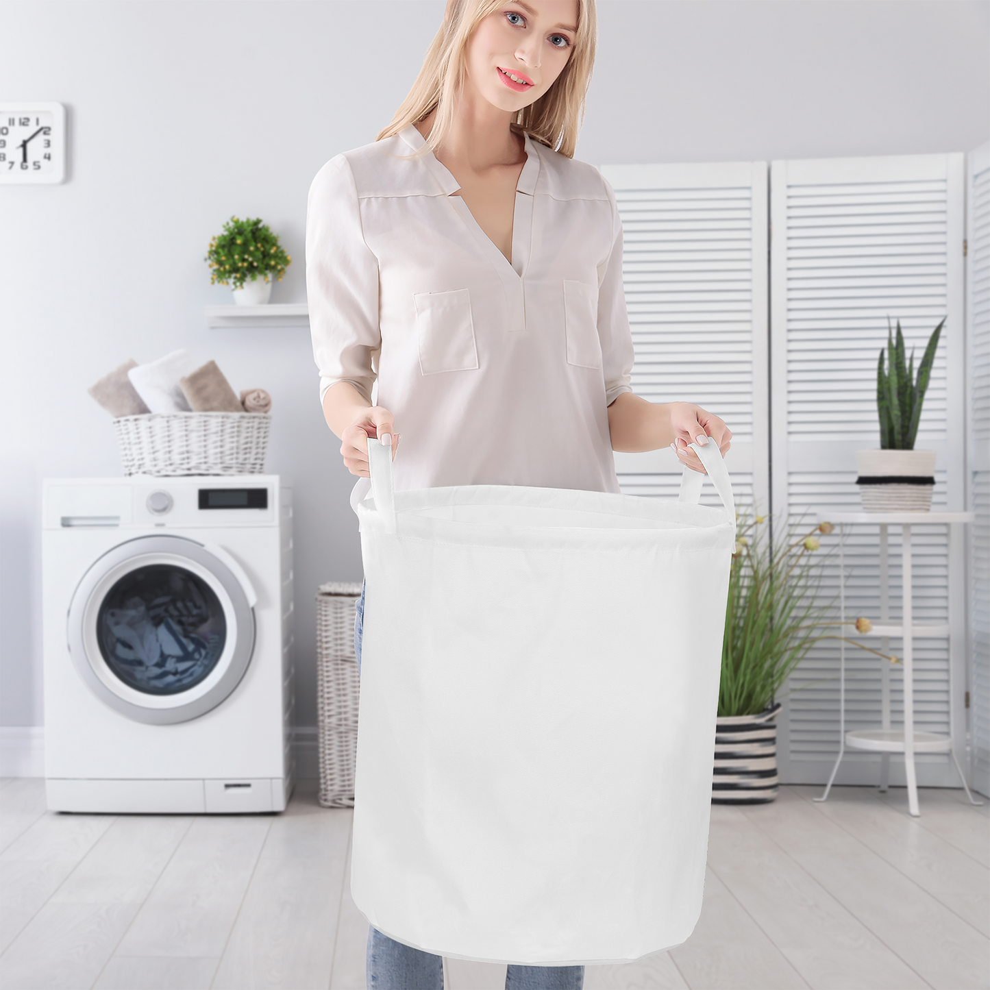 Round Laundry Basket