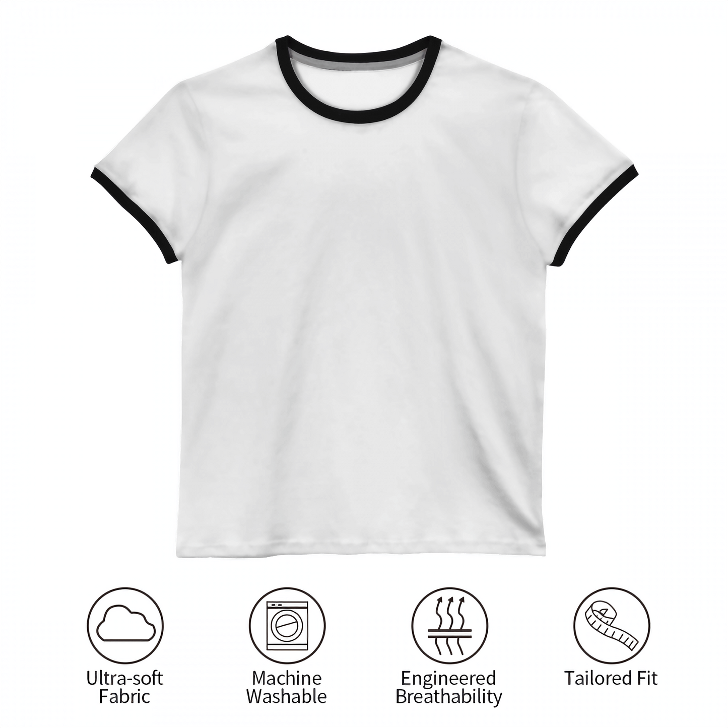 Teen Girls' Contrast Color T-shirt