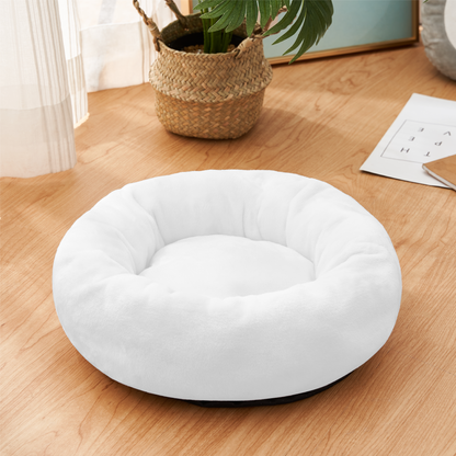 Flannel Round Pet Bed (15X15in)